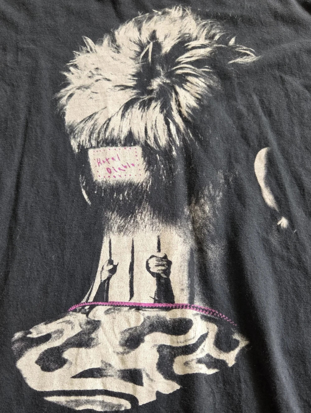 Machine Gun Kelly Hotel Diablo Tour Shirt Head Tattoo Double Sided Official Sz L